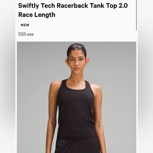 Lululemon Black Swiftly Tech Tank